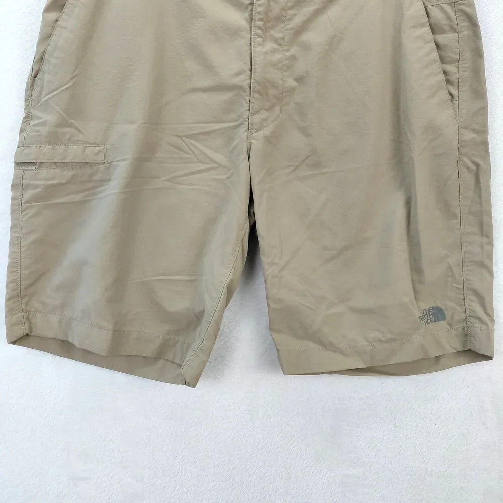 The North Face Horizon 2.0 Cargo Shorts Mens 38 Khaki Nylon Ripstop Outdoor Hike